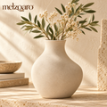 melzqaro™ Organic Textured Ceramic Vase — image 1