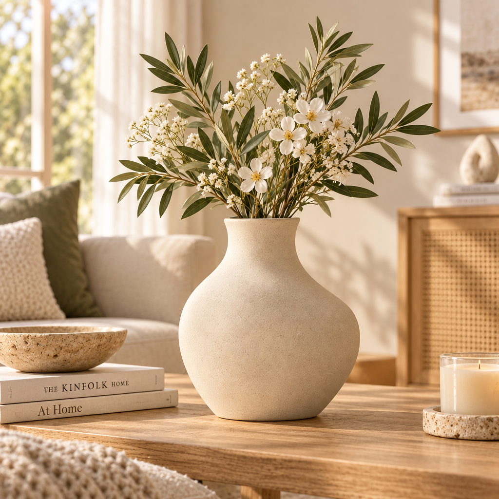 melzqaro™ Organic Textured Ceramic Vase — image 3