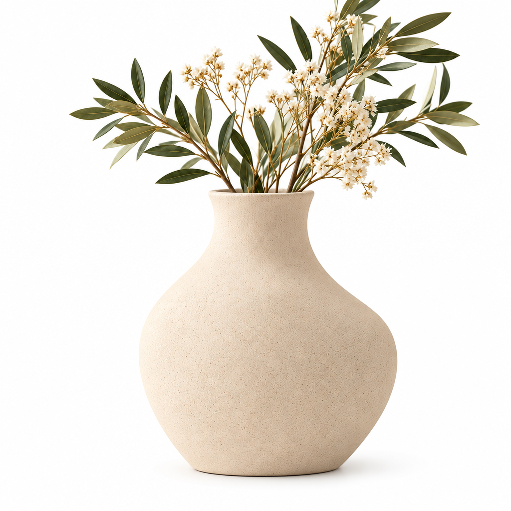 melzqaro™ Organic Textured Ceramic Vase — image 5