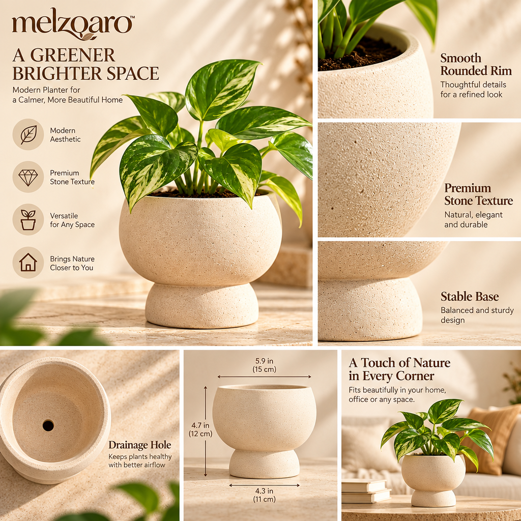 melzqaro™ Pedestal Tabletop Planter — image 5