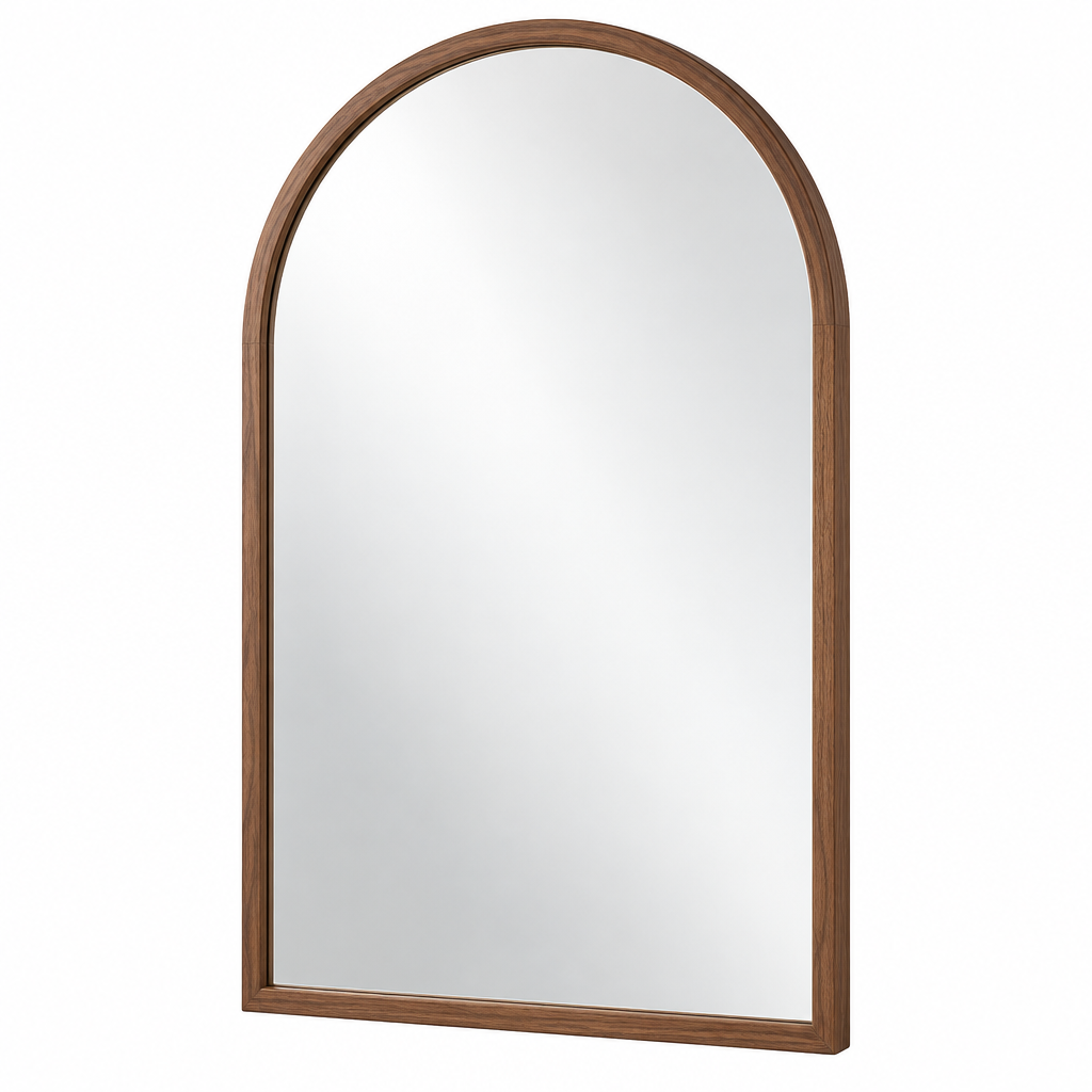 melzqaro™ Light Oak Arched Decorative Mirror — image 4