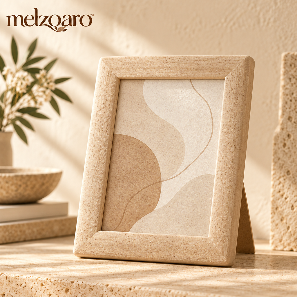 melzqaro™ Textured Neutral Decorative Picture Frame — image 1