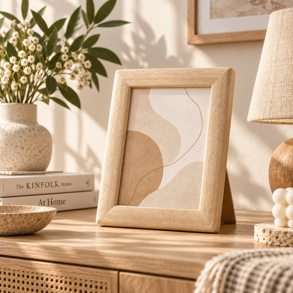 melzqaro™ Textured Neutral Decorative Picture Frame — image 2