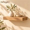 melzqaro™ Small Light Wood Floating Display Shelf — image 1