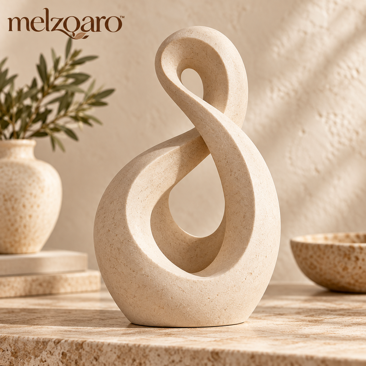 melzqaro™ Looped Abstract Decorative Sculpture — image 1