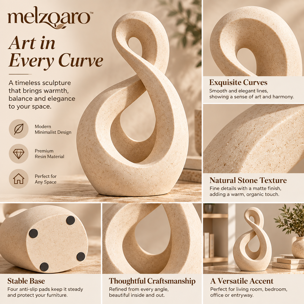 melzqaro™ Looped Abstract Decorative Sculpture — image 2