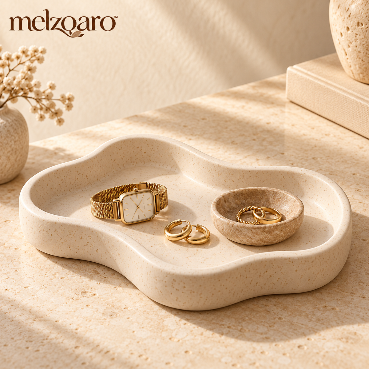 melzqaro™ Organic Wavy Catchall Tray — image 1