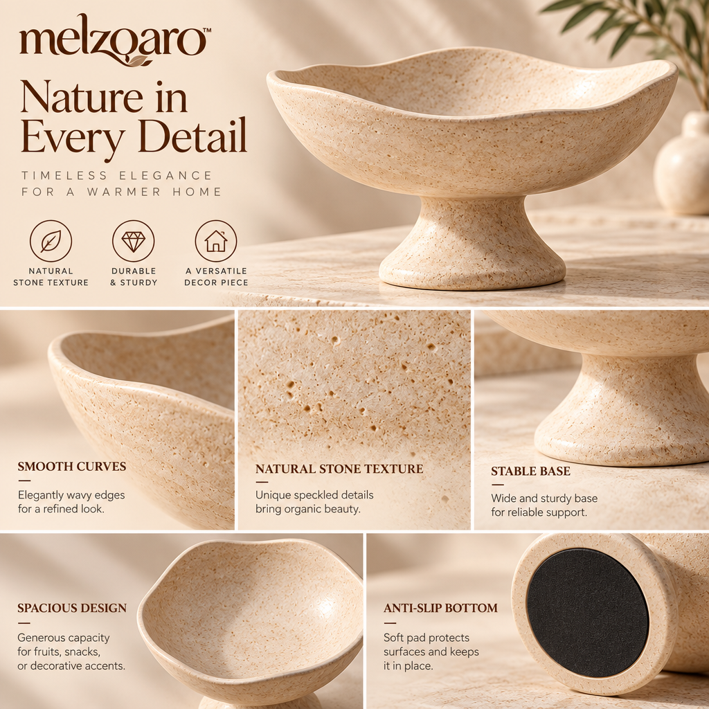 melzqaro™ Sculptural Pedestal Display Bowl — image 2